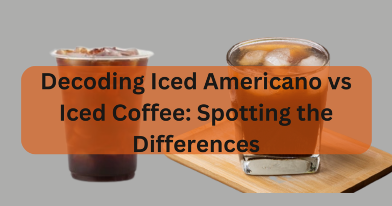 Decoding Iced Americano vs Iced Coffee: Spotting the Differences