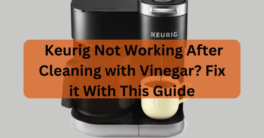 Keurig Not Working After Cleaning with Vinegar? Fix it With This Guide