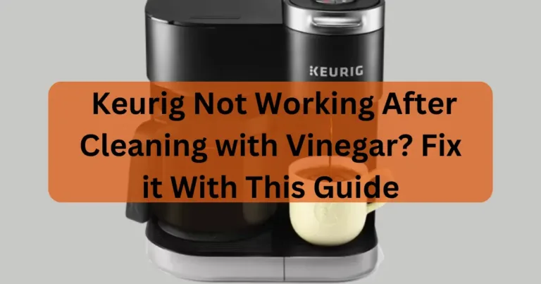 Keurig Not Working After Cleaning with Vinegar? Fix it With This Guide